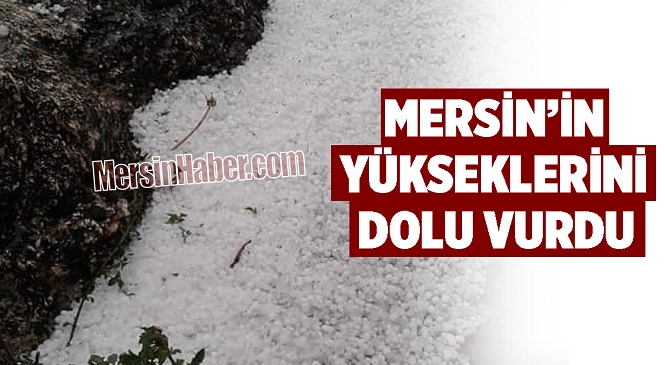 Mersin’in Yüksek Kesimlerini Dolu Vurdu, Tarım Ürünleri Zarar Gördü