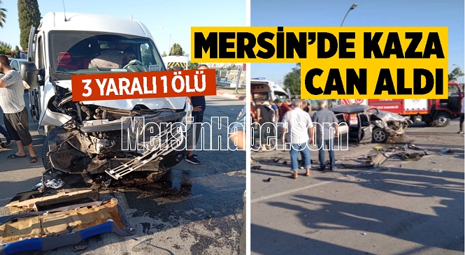 Mersin’de Servis Minibüsü Otomobille Çarpıştı, Kazada 1 Kişi Hayatını Kaybetti