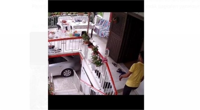 Mersin'de Bayram Günü Yaşanan Hırsızlık Olayı Güvenlik Kameralarına Yansıdı