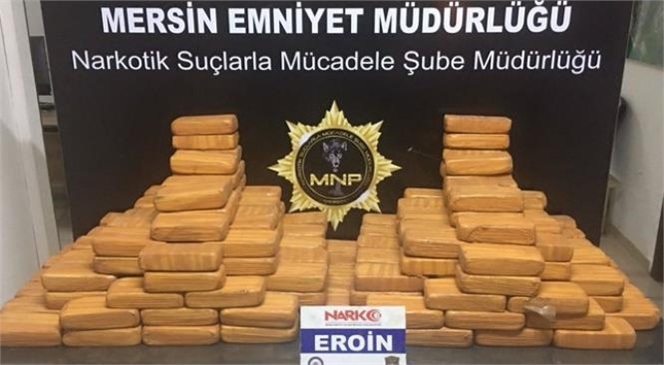 Mersin'de 105 Kilo Eroin Yakalaması Gerçekleştirildi