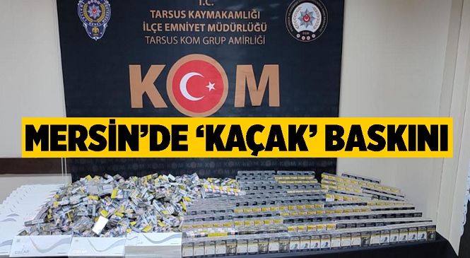 Mersin’de Yüzlerce Paket Kaçak Sigara Yakalandı