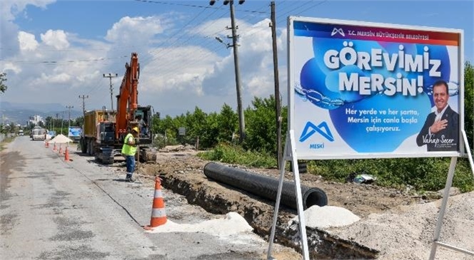 MESKİ, Erdemli İlçesi Kargıpınarı Mahallesinde Kanalizasyon Şebeke Hatlarını Daha Modern ve Kaliteli Malzemelerle Yeniledi