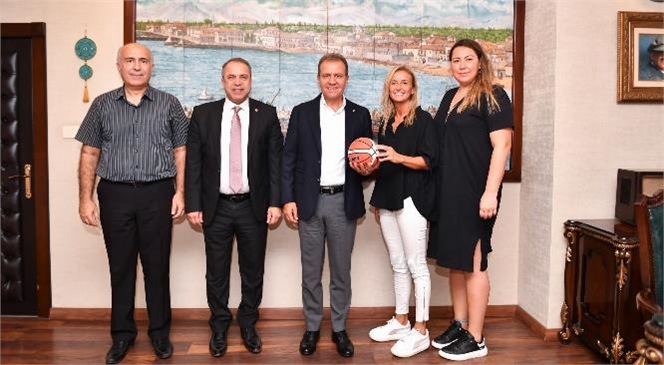 Mersin Büyükşehir Belediye Başkanı Vahap Seçer, Türkiye Basketbol Federasyonu Heyeti İle Bir Araya Geldi
