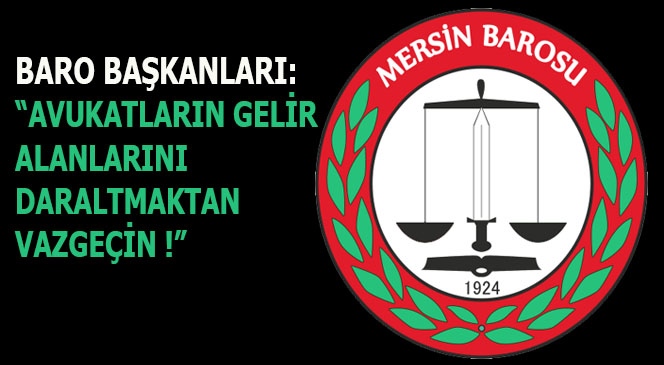 Mersin Barosu Başkanı Av. Gazi Özdemir İle Birlikte 77 Baro Başkanı Ortak Yazılı Açıklama Yaptı