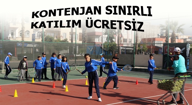 Akdeniz Belediyesi’nin, Kış Spor Okulu’nda, Futbol, Basketbol ve Kort Tenisi Kursları Başladı