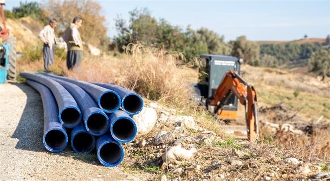 Mersin Büyükşehir Belediyesi’nin Sulama Borusu Desteği Devam Ediyor