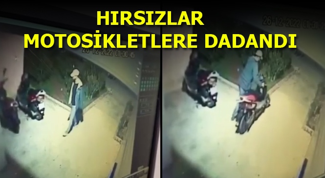 Motosiklet Hırsızlığı Güvenlik Kamerasına Yansıdı