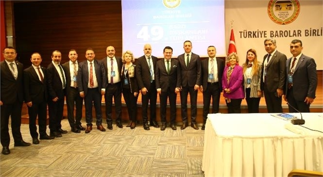 Mersin Barosu Başkanı Av. Gazi Özdemir, Türkiye Barolar Birliği 49. Baro Başkanları Toplantısına Katıldı