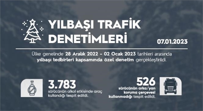 28 Aralık 2022 - 02 Ocak 2023 Tarihleri Arasında Ülke Genelinde Özel Denetim Gerçekleştirildi