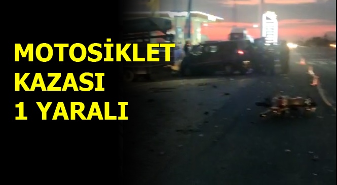 Mersin Tarsus'ta Motosiklet Kazası: 1 Yaralı