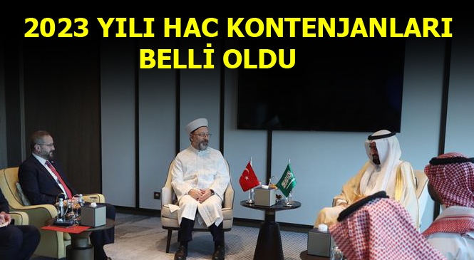 Diyanet İşleri Başkanı Prof. Dr. Ali Erbaş, 2023 Yılı Hac Kontenjanını Açıkladı