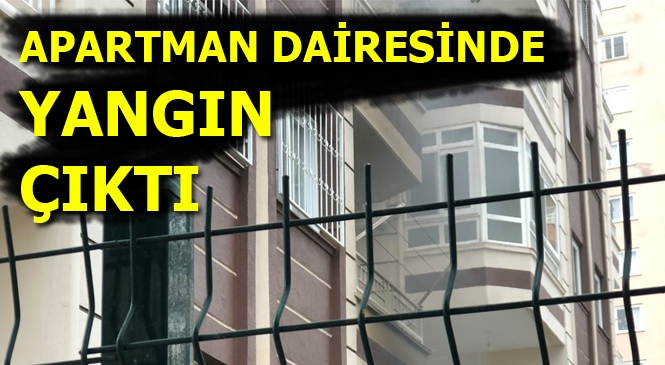 Mersin'de Bir Apartman Dairesinde Yangın Çıktı