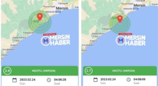 Mersin'de Meydana Gelen Hafif Deprem Kısmen Hissedildi