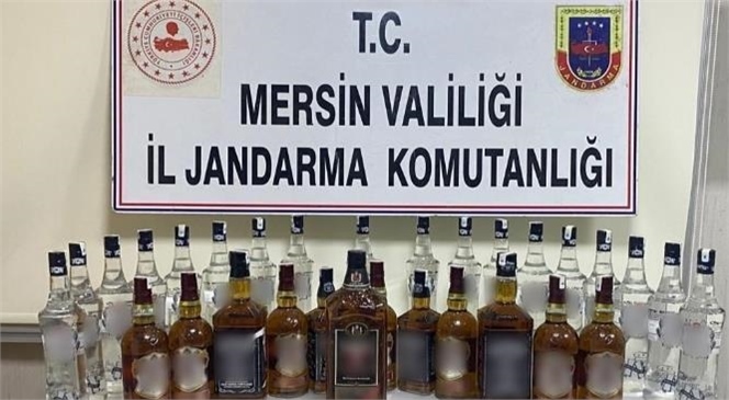 Mersin Tarsus'ta 32 Litre Kaçak İçki Ele Geçirildi, 2 Şüpheli Yakalandı