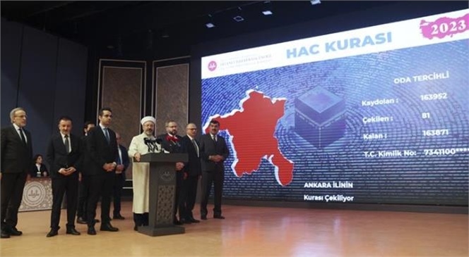 Yaklaşık 2 Buçuk Milyon Kişinin Heyecanla Beklediği 2023 Yılı Hac Kuraları Ankara’da Çekildi