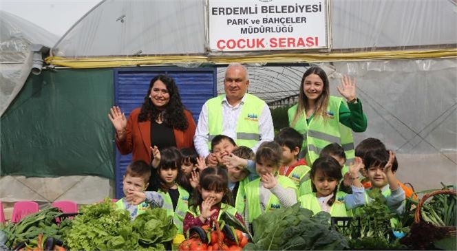 Mersin Erdemli’de Doğa Müfettişleri Projesi Kapsamında Erdemli Belediyesi Park ve Bahçeler Müdürlüğü Çocuk Serası’nda Çocuklar Doğa Bilinci İle Yetişiyor