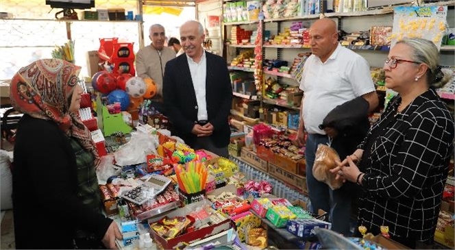 Başkan Gültak, Hız Verdiği Esnaf ve Vatandaş Ziyaretlerine, Bu Kez Nusratiye Mahallesi ve Çakmak Caddesi İle Devam Etti