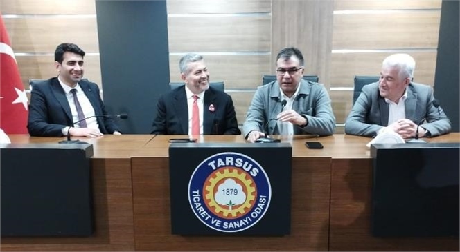 MHP Mersin Milletvekili Adayı Dr. Levent Uysal, Tarsus Ticaret ve Sanayi Odası’nı Ziyaret Etti