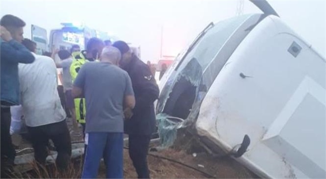Mersin'de Yolcu Otobüsü Şarampole Yuvarlandı Ölü ve Yaralılar Var