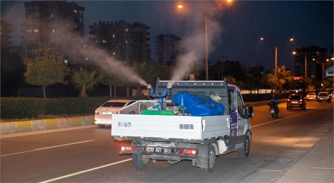 Gündüz; Larva ve Haşere, Gece Boyunca da Uçkun İlaçlaması Yapılıyor