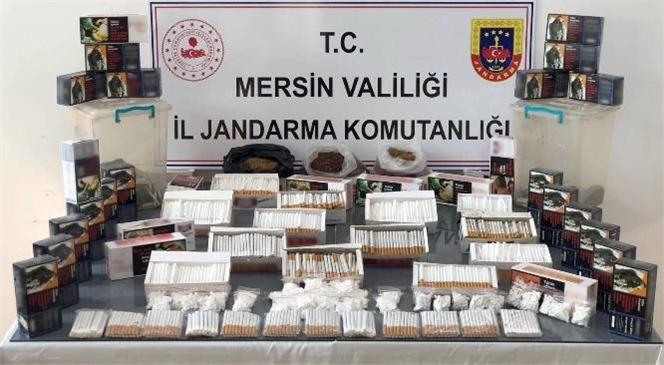 Mersin Çamlıyayla'da Kaçak Sigara ve Makaron Operasyonu, 1 Şüpheli Gözaltında