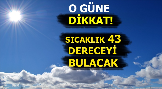 Sıcak Hava Dalgası Etkili Olacak, Mersin'de Sıcaklık 43 Dereceyi Bulacak