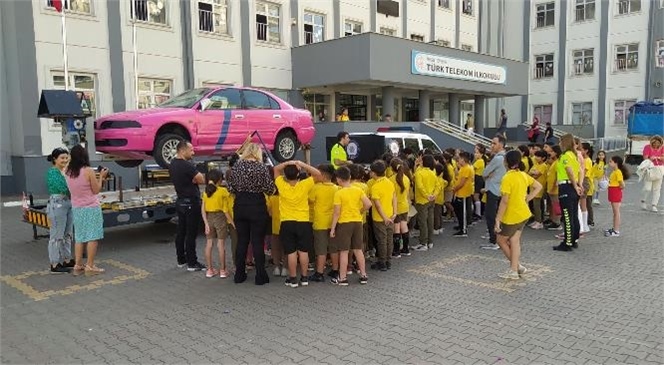 Mersin Emniyet Müdürlüğü, 24 Kasım ve Türk Telekom İlkokulu Öğrencilerine Trafik Eğitimi Verdi
