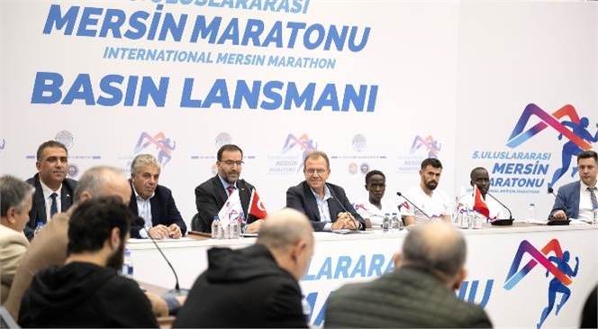Mersin Büyükşehir Belediye Başkanı Vahap Seçer, ‘5. Uluslararası Mersin Maratonu’ Basın Lansmanı’na Katıldı