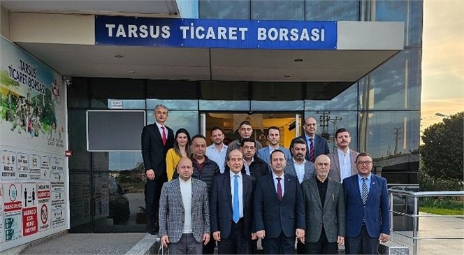 Mahalli İdareler Seçim’lerinde Cumhur İttifakı Çatısı Altında Seçime Girecek Olan MHP Tarsus Belediye Başkan Adayı Mahmut Tat Tarsus Ticaret Borsası’nı Ziyaret Etti