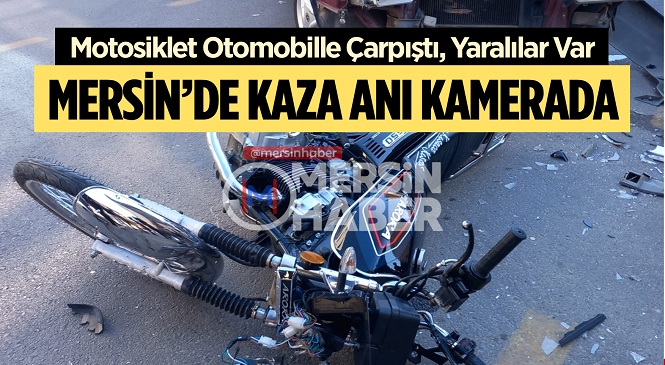 Mersin’in Toroslar İlçesinde Meydana Gelen Trafik Kazasında Motosiklet Üzerindeki 2 Kişi Yaralandı