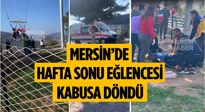 Mersin’in Merkez Toroslar ilçesinde Salıncak Eğlencesi Kabusa Döndü, 2 Genç Yaralandı