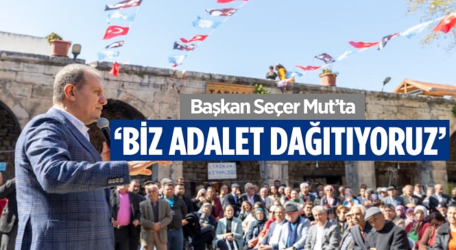 Başkan Seçer Mut Halkıyla Buluştu, Tarihi Taşhan’da Üretici Kadınlarla Bir Araya Geldi