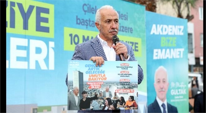 Akdeniz Belediye Başkanı Mustafa Gültak İlçeye Bağlı Şevket Sümer, Güneş Ve Müfide İlhan Mahallelerinde Vatandaşlarla Buluştu