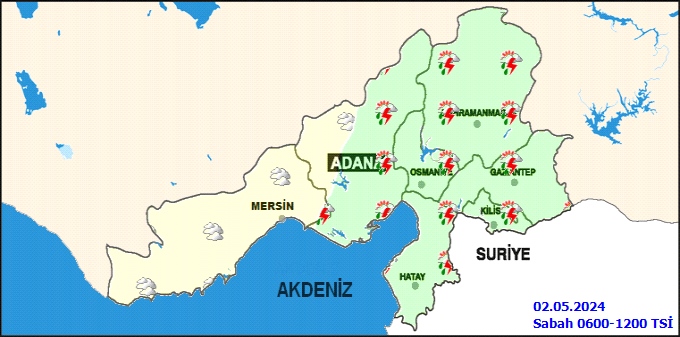 Meteoroloji Genel Müdürlüğü Akdeniz Bölgesi İçin Uyarı Yaptı, Bu Gece Yağışın Mersin’de de Etkisini Göstermesi Bekleniyor