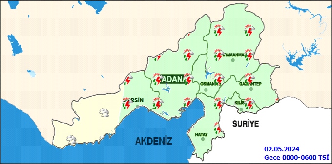 Meteoroloji Genel Müdürlüğü Akdeniz Bölgesi İçin Uyarı Yaptı, Bu Gece Yağışın Mersin’de de Etkisini Göstermesi Bekleniyor