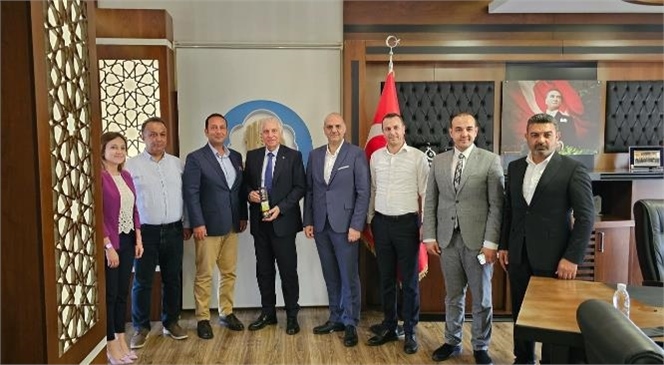 TOBB Yönetim Kurulu Üyesi Ve Mersin Deniz Ticaret Odası Başkanı Cihat Lokmanoğlu Tarsus Ticaret Borsası’na Nezaket Ziyaretinde Bulundu