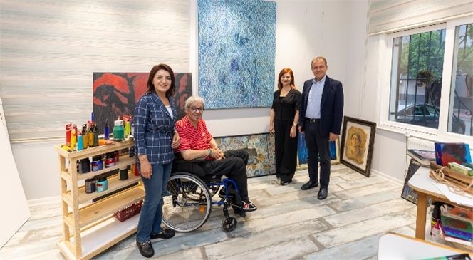 Başkan Seçer, Dünyaca Ünlü Ressam Ahmet Yeşil İle Bir Araya Geldi