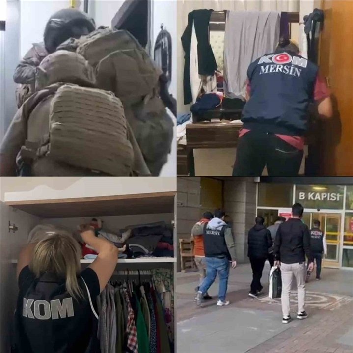 Mersin Polisi Haraç Örgütünü Çökertti: 8 Şüpheli Cezaevine Gönderildi