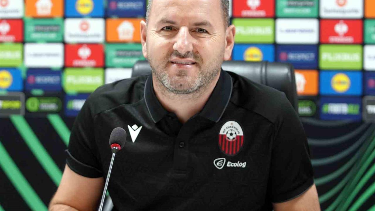 Samsun'da Shkendija Teknik Direktörü Jeton Beqiri, Samsunspor’un en iyi gününde olmamasını umduğunu belirtti.