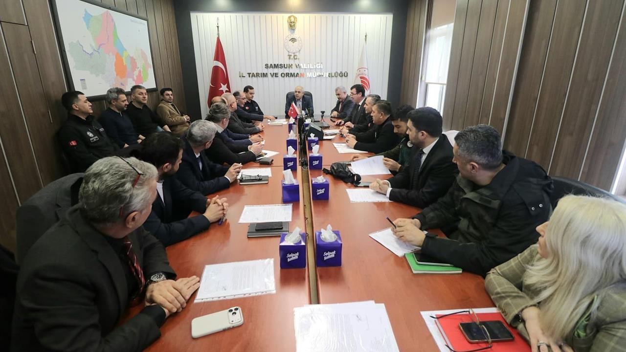 Samsun'da Afet Sonrası Gıda Güvenliği ve Hayvan Sağlığı Toplantısı Gerçekleştirildi