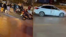 Çağdaşkent'te Kaza: Motosiklet Otomobile Çarptı, Sürücü Yaralandı!