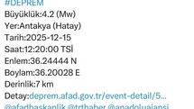 Hatay'da Deprem Gerçekleşti