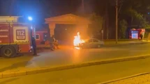 Hatay'da Otomobil Yangını