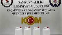 Samsun'da Yılbaşı Öncesi Kaçak Alkol Operasyonu