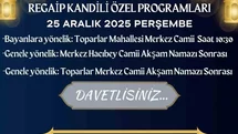 Köyceğiz'de Regaip Kandili Programları Düzenlenecek