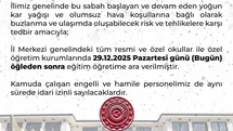 Bingöl'de Eğitime Ara Verildi