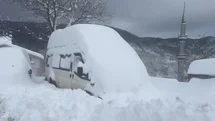 Sakarya’nın yüksek kesimlerinde kar kalınlığı 1 metreye ulaştı