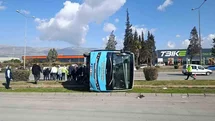 Kahramanmaraş'ta Otobüs Devrildi, 13 Yaralı
