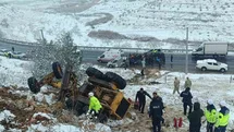Şanlıurfa’da İş Makinesi Devrildi