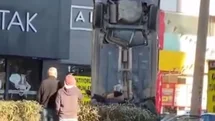 Mersin'de Takla Atan Otomobilin Anları Görüntülendi